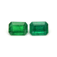 1.79 Ct.Tw.Total Carat Weight Emerald Pair from Afghanistan Video
