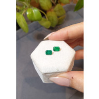 1.79 Ct.Tw.Total Carat Weight Emerald Pair from Afghanistan Life Style