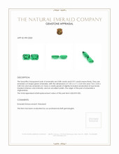 1.85&nbsp;Ct.Tw.Total Carat Weight Emerald Pair from Afghanistan Appraisal