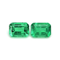1.85 Ct.Tw.Total Carat Weight Emerald Pair from Afghanistan Video