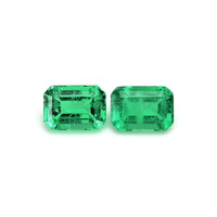 1.85 Ct.Tw.Total Carat Weight Emerald Pair from Afghanistan Video