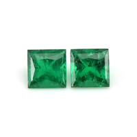 0.40 Ct.Tw.Total Carat Weight Emerald Pair from Afghanistan Video
