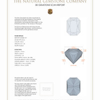 2.62 Ct.Tw.Total Carat Weight Beryl Pair 3 D Scan Report