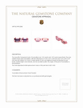 2.11&nbsp;Ct.Tw.Total Carat Weight Tourmaline Pair from Mozambique Appraisal