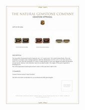 2.57&nbsp;Ct.Tw.Total Carat Weight Garnet Pair from Madagascar Appraisal