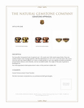 3.66&nbsp;Ct.Tw.Total Carat Weight Garnet Pair from Madagascar Appraisal