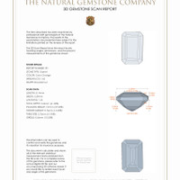 3.20 Ct.Tw.Total Carat Weight Garnet Pair from Madagascar 3 D Scan Report