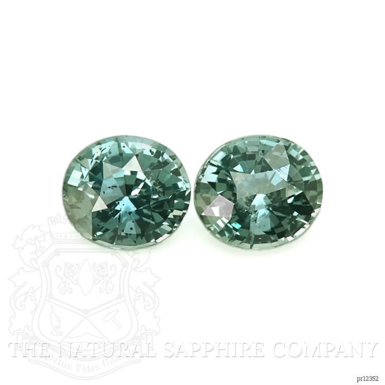 1.49 Ct.Tw. Bluish Green Sapphire Pair from Madagascar