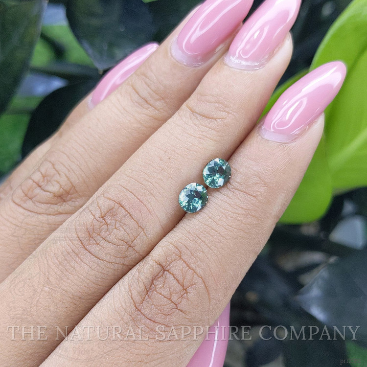 1.49 Ct.Tw. Bluish Green Sapphire Pair from Madagascar