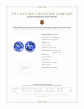 1.78 Ct.Tw.Total Carat Weight Tanzanite Pair from Tanzania Scan Report