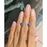 1.78 Ct.Tw.Total Carat Weight Tanzanite Pair from Tanzania Life Style