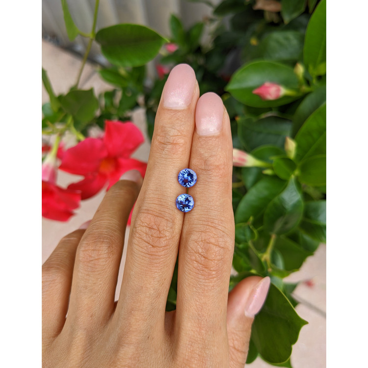 1.78 Ct.Tw. Tanzanite Pair from Tanzania