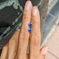 1.78 Ct.Tw.Total Carat Weight Tanzanite Pair from Tanzania Life Style