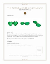 3.13 Ct.Tw.Total Carat Weight Emerald Pair from Colombia Appraisal