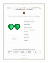 3.13 Ct.Tw.Total Carat Weight Emerald Pair from Zambia Scan Report