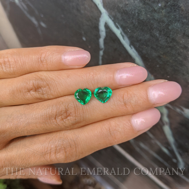 3.13 Ct.Tw. Emerald Pair from Zambia