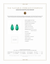 6.75 Ct.Tw.Total Carat Weight Emerald Pair from Colombia Scan Report