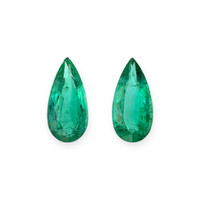6.75 Ct.Tw.Total Carat Weight Emerald Pair from Colombia Video