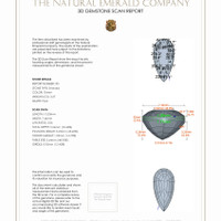 6.75 Ct.Tw.Total Carat Weight Emerald Pair from Colombia 3 D Scan Report