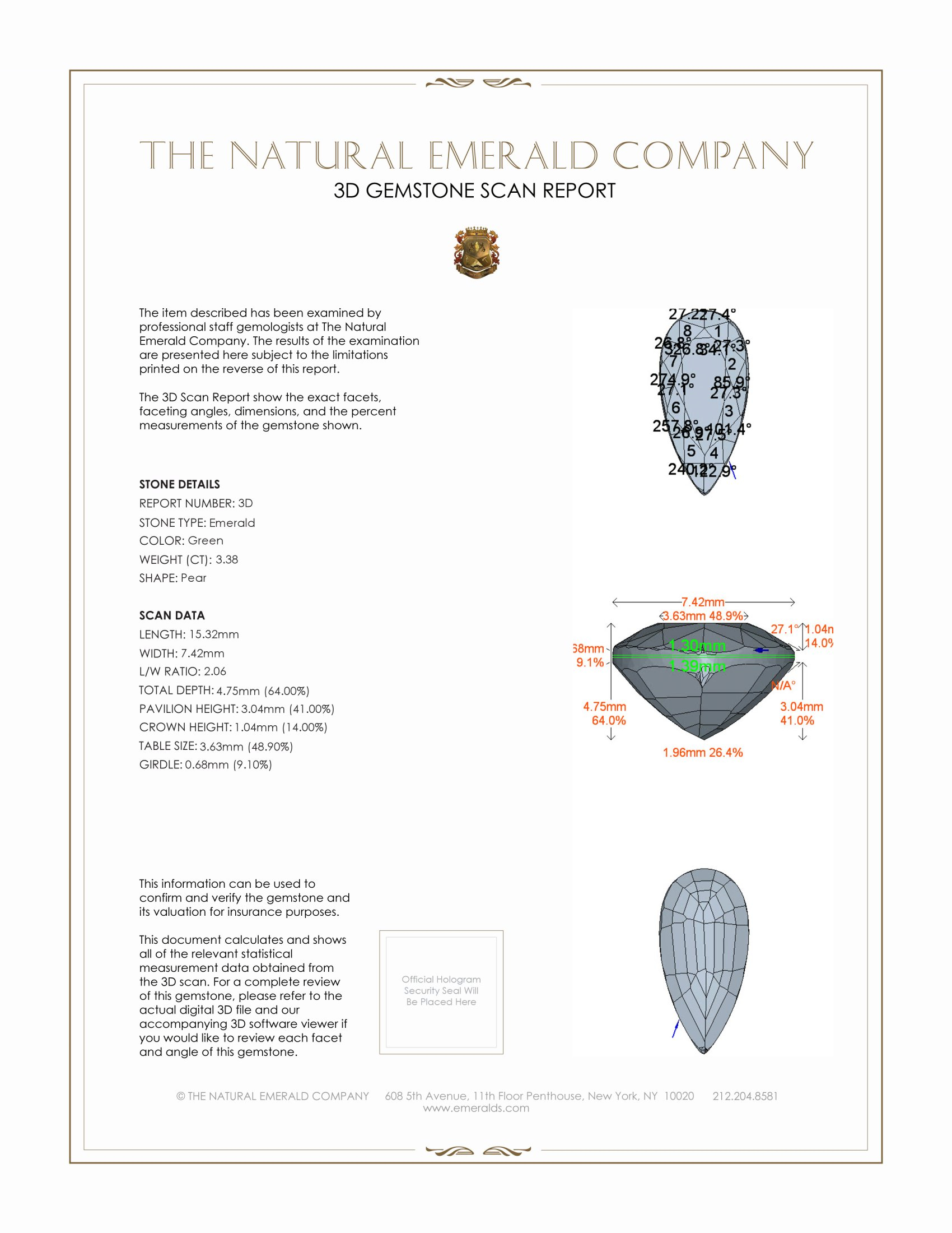 6.75 Ct.Tw. Emerald Pair from Colombia