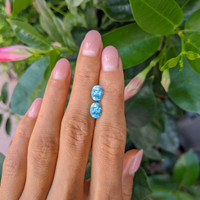 2.36 Ct.Tw.Total Carat Weight Paraiba Tourmaline Pair from Mozambique Life Style