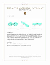 2.14 Ct.Tw.Total Carat Weight Paraiba Tourmaline Pair from Mozambique Appraisal