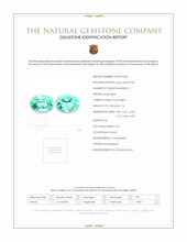 2.14 Ct.Tw.Total Carat Weight Bluish Green Paraiba Tourmaline Pair from Mozambique Scan Report