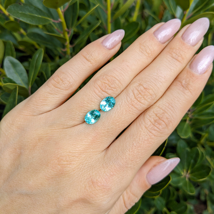 2.14 Ct.Tw. Paraiba Tourmaline Pair from Mozambique