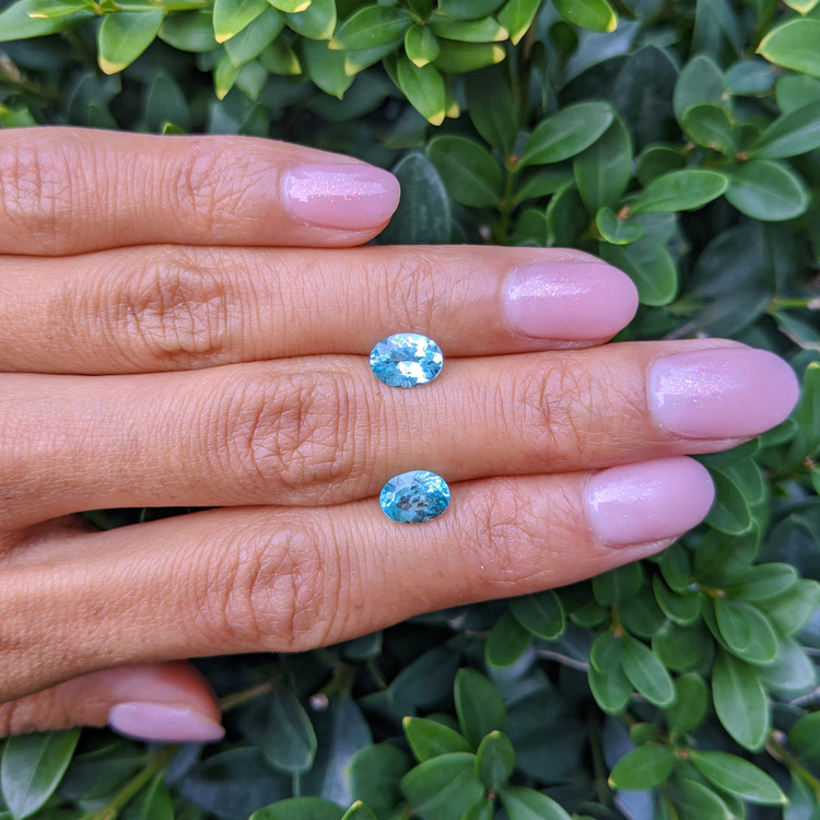 2.14 Ct.Tw. Paraiba Tourmaline Pair from Mozambique