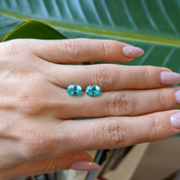 2.14&nbsp;Ct.Tw.Total Carat Weight Paraiba Tourmaline Pair from Mozambique Life Style