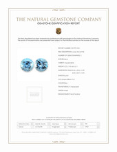 4.01 Ct.Tw.Total Carat Weight Blue Aquamarine Pair from Brazil Scan Report