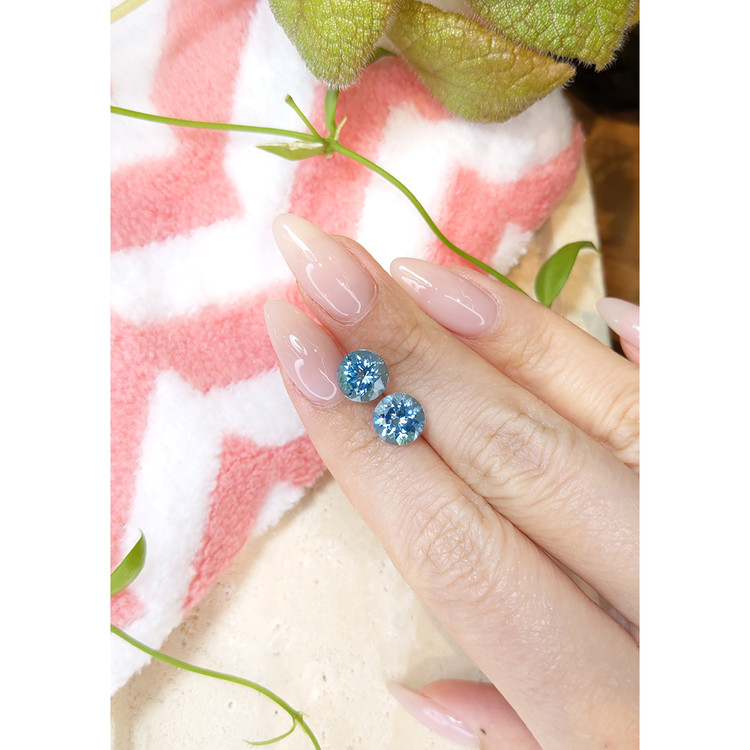 4.01 Ct.Tw. Aquamarine Pair from Brazil