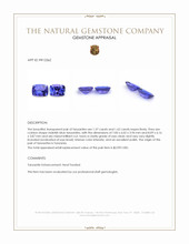 2.99 Ct.Tw.Total Carat Weight Violetish Blue Tanzanite Pair from Tanzania Appraisal