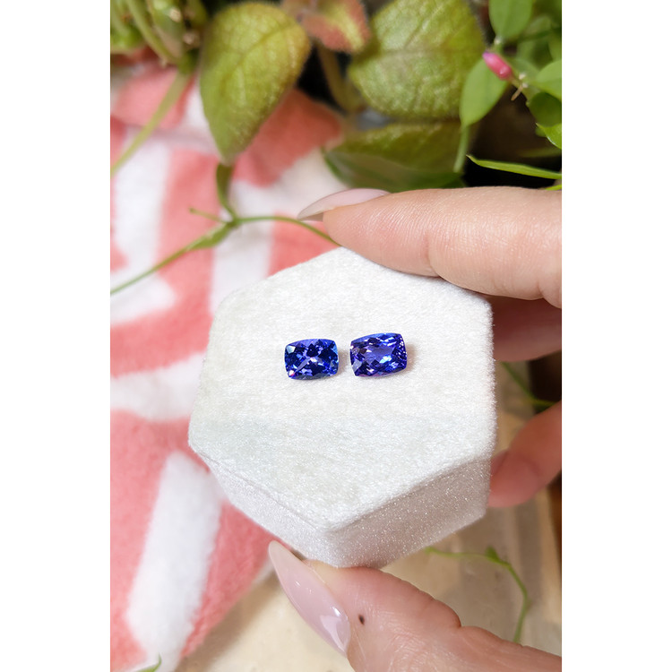 2.99 Ct.Tw. Tanzanite Pair from Tanzania