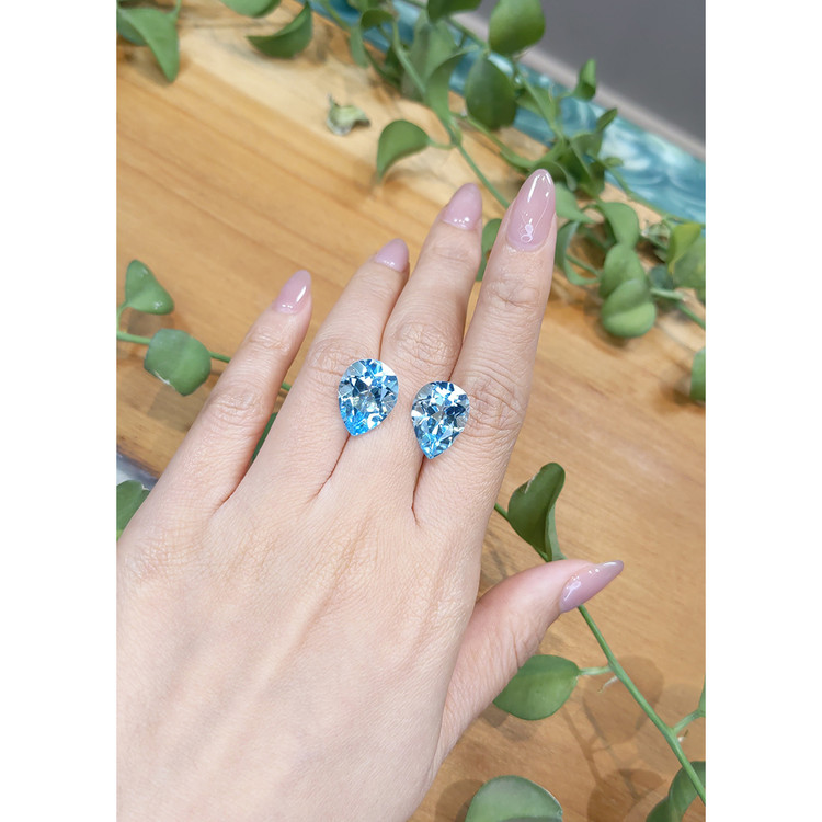 18.70 Ct.Tw. Topaz Pair from Brazil