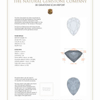 18.70 Ct.Tw.Total Carat Weight Topaz Pair from Brazil 3 D Scan Report