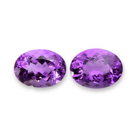 33.66 Ct.Tw.Total Carat Weight Amethyst Pair from Brazil Video