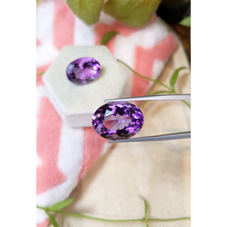 33.66 Ct.Tw. Amethyst Pair from Brazil