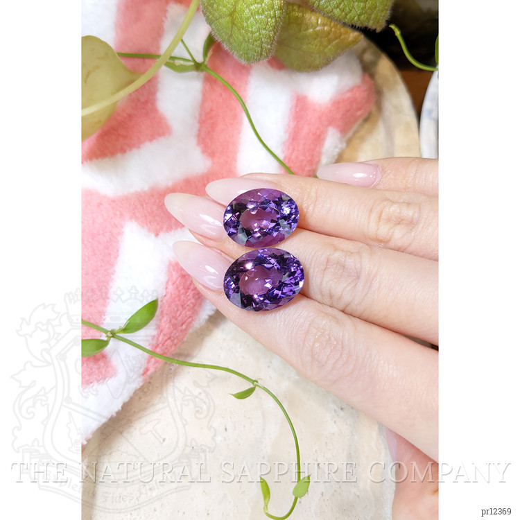 33.74 Ct.Tw. Amethyst Pair from Brazil