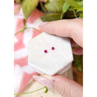 0.34&nbsp;Ct.Tw.Total Carat Weight Ruby Pair from Mozambique Life Style