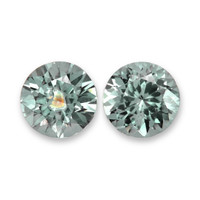 0.85 Ct.Tw.Total Carat Weight Green Sapphire Pair from Montana Video
