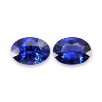 1.90&nbsp;Ct.Tw.Total Carat Weight Blue Sapphire Pair from Ceylon (Sri Lanka) Video