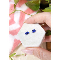 1.90&nbsp;Ct.Tw.Total Carat Weight Blue Sapphire Pair from Ceylon (Sri Lanka) Life Style