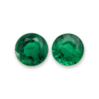 0.68 Ct.Tw.Total Carat Weight Emerald Pair from Zambia Video