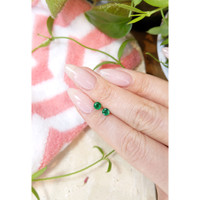 0.68&nbsp;Ct.Tw.Total Carat Weight Emerald Pair from Zambia Life Style