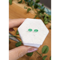 0.92 Ct.Tw.Total Carat Weight Emerald Pair from Zambia Life Style