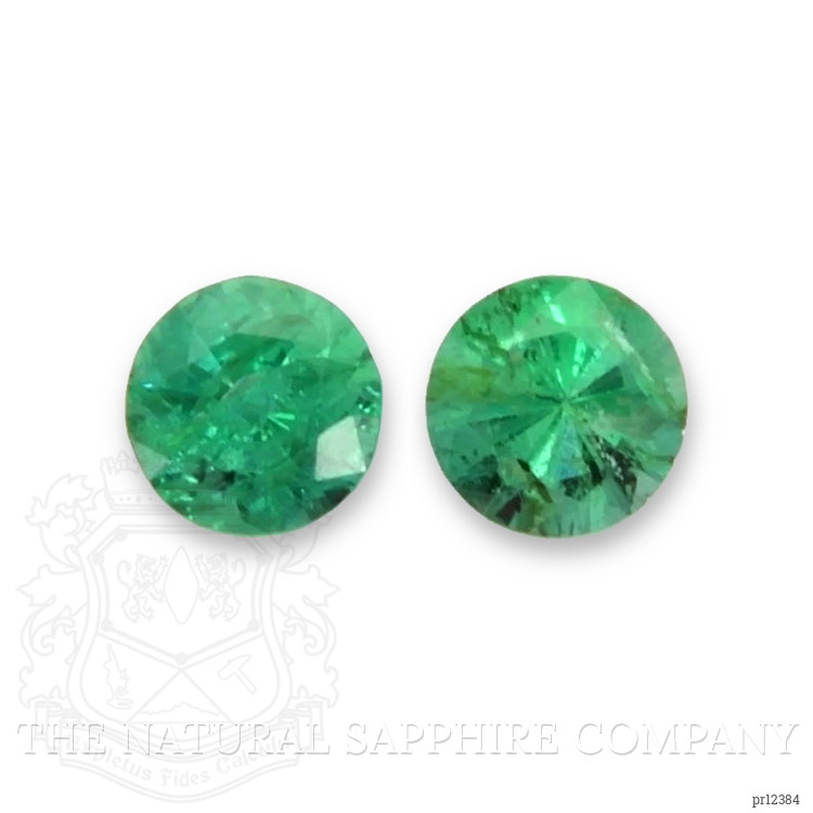 0.18 Ct.Tw. Emerald Pair from Zambia