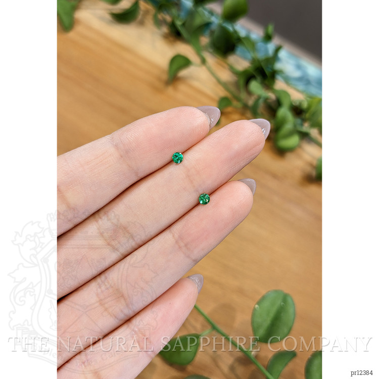 0.18 Ct.Tw. Emerald Pair from Zambia