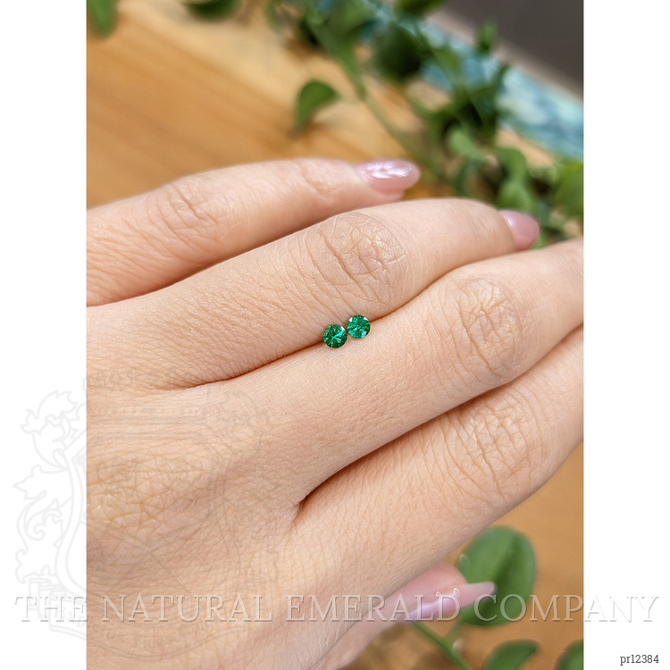 0.18 Ct.Tw. Emerald Pair from Zambia