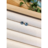 1.37 Ct.Tw.Total Carat Weight Greenish Blue Sapphire Pair from Montana Life Style